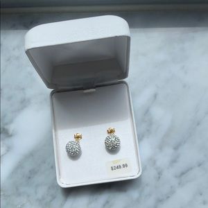 14 karat ball top earrings